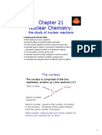 Nuclear Chemistry:: The Study of Nuclear Reactions