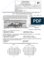 Teste Avaliação 8º CN - Ecossistemas, Níveis de Organização