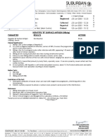 Hepatitis "B" Surface Antigen (Hbsag) Parameter Results Method