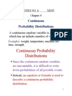 Continuous Probability Distributions