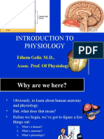 Introduction To Physiology: Ethem Gelir, M.D., Assoc. Prof. of Physiology