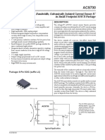 1 MHZ Bandwidth, Galvanically Isolated Current Sensor Ic in Small Footprint Soic8 Package