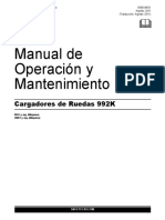 Manual de Operación y Mantenimiento: Cargadores de Ruedas 992K