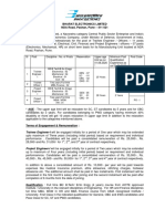 SL Post Discipline: No. of Posts Reservation Upper Age Limit As On 01.08.2020 Minimum Post Qualification Experience As On 01.08.2020 Post Code