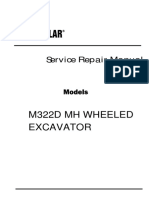 Caterpillar Cat M322D MH WHEELED EXCAVATOR (Prefix D3X) Service Repair Manual (D3X00001 and Up) PDF