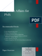 Pakistan Affairs For PMS: Ali Fahad