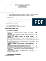 Plan de Trabajo Salud Mental