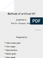 Methods of Artificial Lift: Presented To: Prof DR: El Ayouty - Elsaid