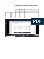 Compute MAD, MSE and MAPE For The Following Data, Showing Actual and Forecasted Numbers of Accounts Serviced