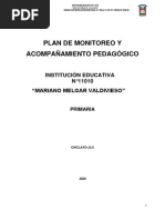 Plan de Monitoreo y Acompañamiento 2020 - Margarita PDF