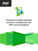 Report On Promoting Eco-Friendly Production Processes As Branding Tools in The RMG Sector in Bangladesh