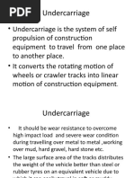 Under Carriage of Construction Equipment