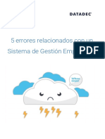 5 Errores Relacionados Con Un Sistema de Gestion Empresarial V1.1