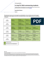 Course Progression Map For 2016 Commencing Students: P2001 Bachelor of Pharmaceutical Science