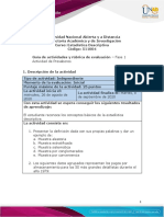 Guia de Actividades y Rúbrica de Evaluación - Fase - 1 - Actividad de Presaberes