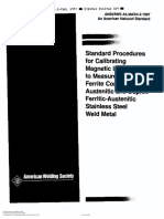 AWS A4.2 Standard Procedures For Calibrating Magnetics Instruments For Measure Delta Ferric Content (1993)