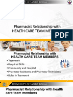 Pharmacist Relationship With Other Healthcare Team Members