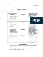 Bsed Iii - Social Studies The Elements of Geography