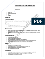 Reporting and Query Tools and Applications: Tool Categories