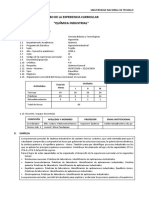 Silabo Quimica Industrial Sem 2020 1