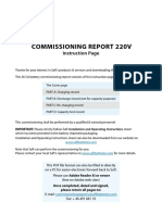 Commissioning Report Saft 220V