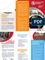 Triptico Fenomeno Del Niño PDF