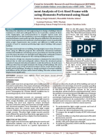 The Finite Element Analysis of G 6 Steel Frame With and Without Bracing Elements Performed Using Staad