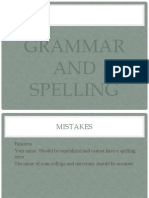 Grammar AND Spelling