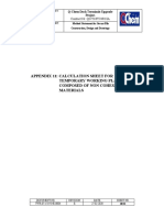 Appendix 11 Calculation Sheet For Temporary Working Platform PDF