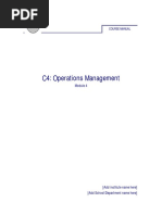 C4: Operations Management: Course Manual