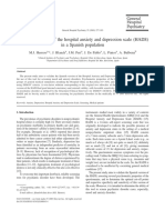 2003 - A Validation Study of The Hospital Anxiety and Depression Scale (HADS) in A Spanish Population PDF