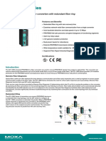 ICF-1280I Series: Industrial PROFIBUS-to-fiber Converters With Redundant Fiber Ring