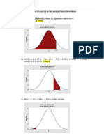 Ejercicios Del Uso de La Tabla de Distribución Normal