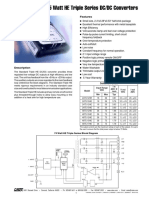 75 Watt HE Triple Series DC/DC Converters: Features