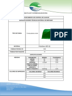 Ficha Técnica 23x28 1,3M Verde