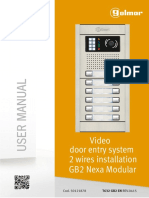 Video Door Entry System 2 Wires Installation GB2 Nexa Modular