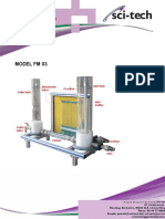 Model FM 03: Bernoulli's Theorem Demonstration Apparatus