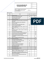 Lista de Chequeo de Infraestructura (Inspecciones)