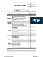 Lista de Chequeo de Maquinaria (Inspeccion)