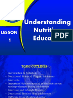 Lesson 1 Nutrition Education