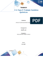 Formato Entrega Trabajo Colaborativo ETAPA I Cambios Químicos