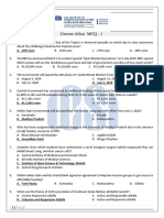 Current Affair MCQ - 1: A. 29th June