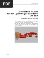 Installation Manual Bandak Light Weight Taut Wire MK 15B: Kongsberg Part No.: 702788