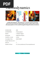 Thermodynamics Lesson 1