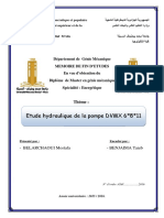 Etude Hydraulique de Hydraulique de La Pompe DVMX 6 8 11 La Pompe DVMX 6 8 11