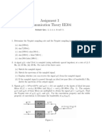 Assignment 3 Communication Theory EE304: Submit QTS.: 2, 3, 6, 8, 10 and 11