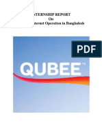 Internship Report On QUBEE Internet Operation in Bangladesh