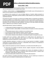 Parámetros Dietéticos y Alimentación Habitual de Adultos Mayores