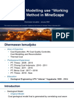 PT Thiess Indonesia - Geological Modelling Use WokingSection Method in MineScape