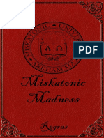 Miskatonic Madness Manual de Regras PDF